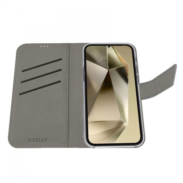 Celly Samsung Galaxy S25 Ultra Etui Wally Wallet Case Svart
