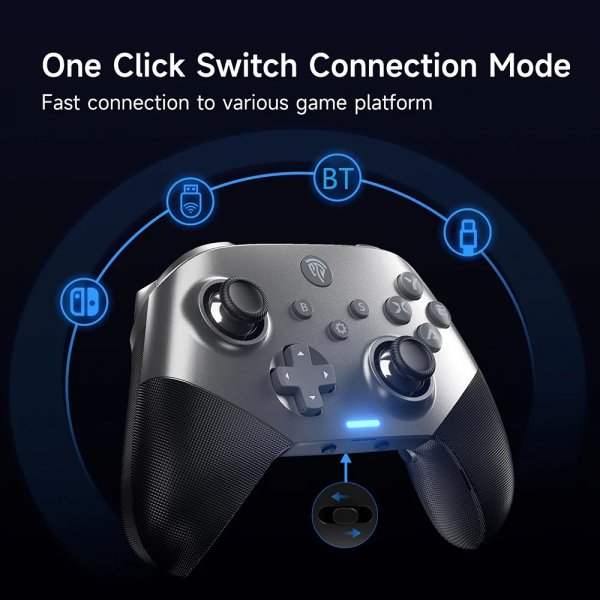 EasySMX X10 Mechanic Master Game Control Wireless/Gjenget sølv