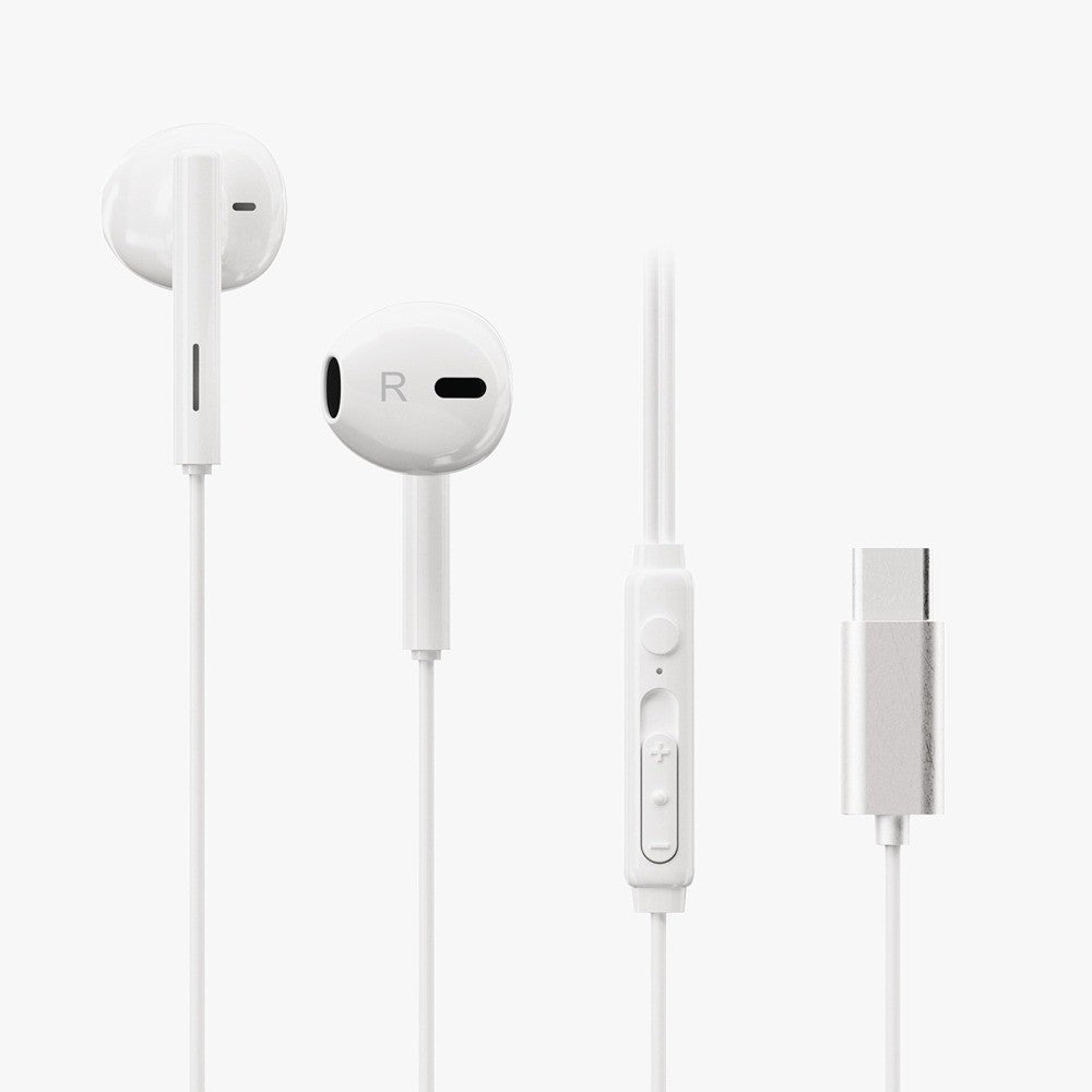 X2O Trådade Hodetelefoner USB-C Capsule 1.2m Hvit