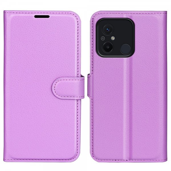 Xiaomi Redmi 12C Etui Litchi Lilla