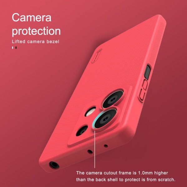 Nillkin Xiaomi Redmi Note 13 5G Deksel Super Frosted Shield Rød