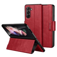 Samsung Galaxy Z Fold 5 Etui Stativfunksjon Rød
