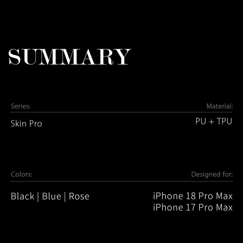 Dux Ducis iPhone 17 Pro/iPhone 18 Pro Etui Skin Pro Series Rosa