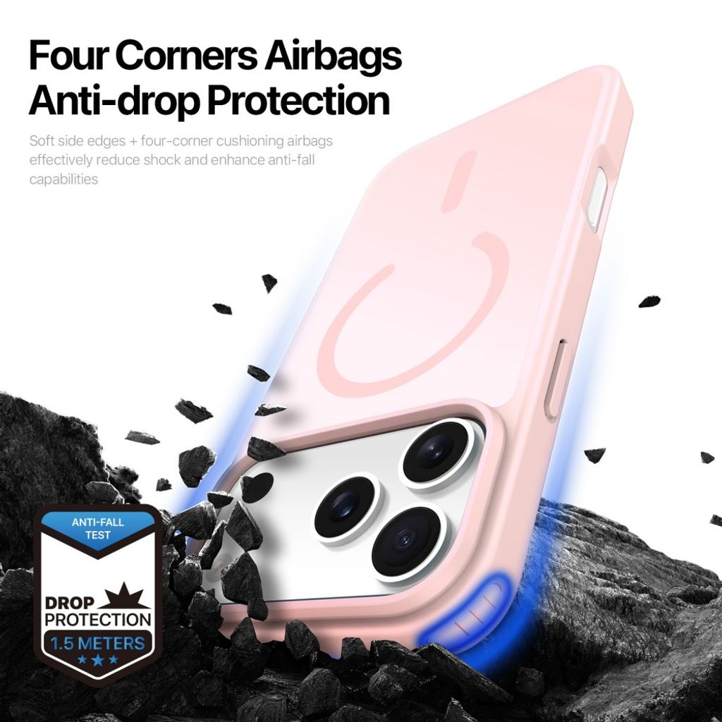 Dux Ducis iPhone 17 Pro/iPhone 18 Pro Deksel Yind Series MagSafe Rosa