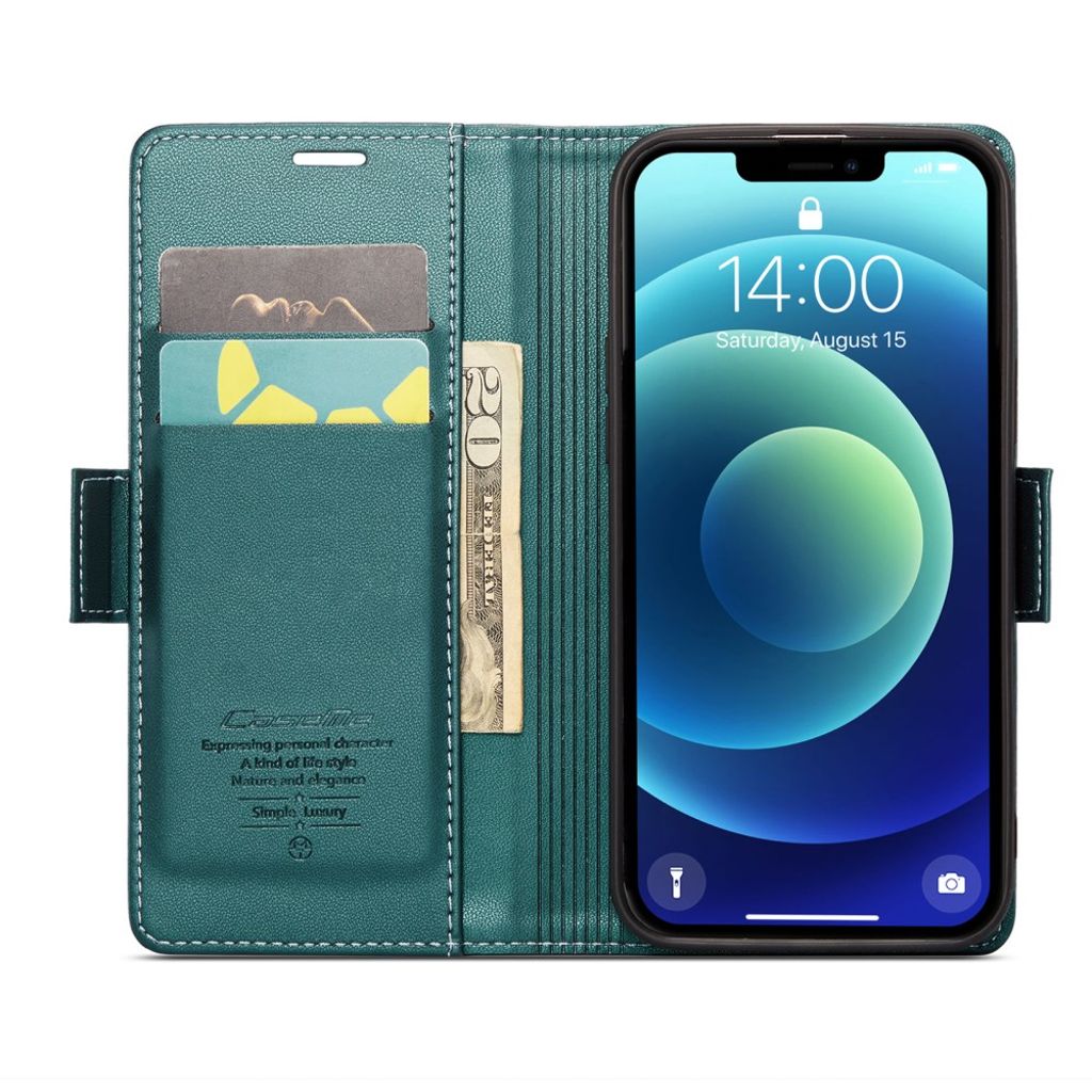 CaseMe iPhone 12 Mini Etui 023 Series Grønn