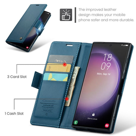 CaseMe Samsung Galaxy S24 Ultra Etui 023 Series Blå