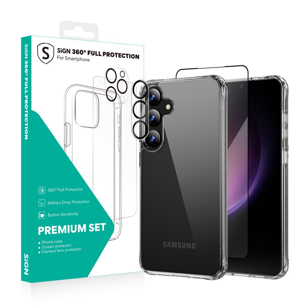 SiGN Samsung Galaxy S26 360 komplett beskyttelsespakke