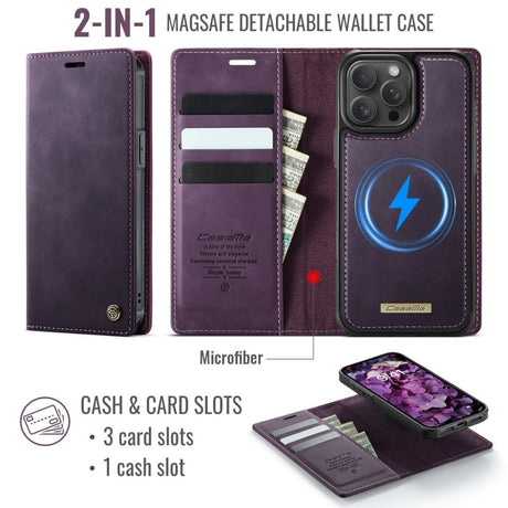 CaseMe iPhone 15 Pro Max Etui C49 Series Lilla