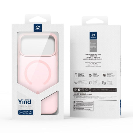 Dux Ducis iPhone 17 Pro Max/iPhone 18 Pro Max Deksel Yind Series MagSafe Rosa