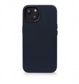 Decoded iPhone 14 Deksel Leather Backcover Navy