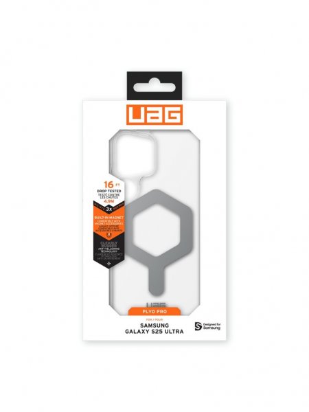 Urban Armor Gear (UAG) Samsung Galaxy S25 Ultra Deksel Plyo Pro MagSafe Ice/Silver