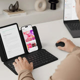 Satechi OntheGo Bluetooth-tastatur med stativ, svart