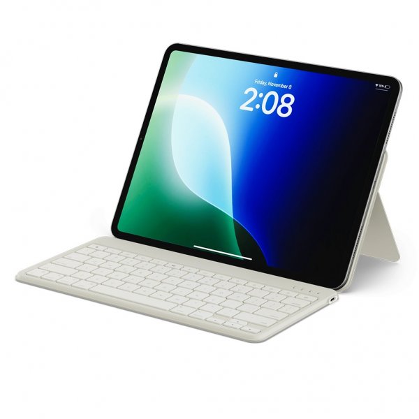 Satechi OntheGo Bluetooth tastatur med stativ sand