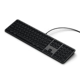 Satechi kablet Tastatur Slim LX3 USB-C/USB-A Svart