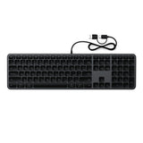 Satechi kablet Tastatur Slim LX3 USB-C/USB-A Svart