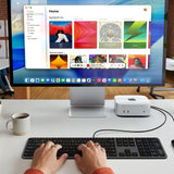 Satechi kablet Tastatur Slim LX3 USB-C/USB-A Svart