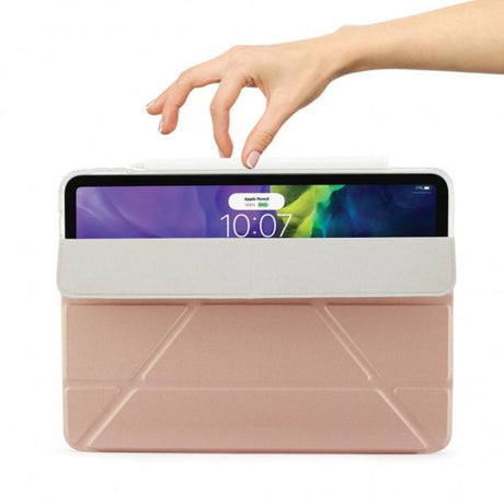 Pipetto iPad Air 10.9 (gen 4/5) Etui Metallic Origami Sølv