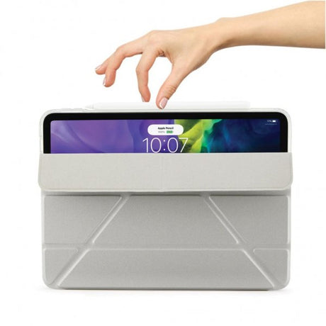 Pipetto iPad Air 10.9 (gen 4/5) Etui Metallic Origami Sølv