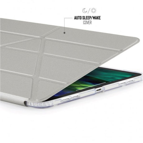 Pipetto iPad Air 10.9 (gen 4/5) Etui Metallic Origami Sølv