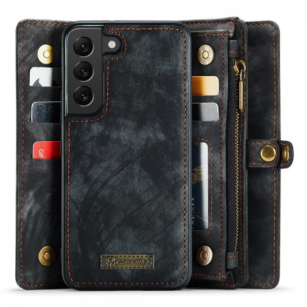 CaseMe Samsung Galaxy S21 Etui 008 Series Avtakbart Deksel Svart