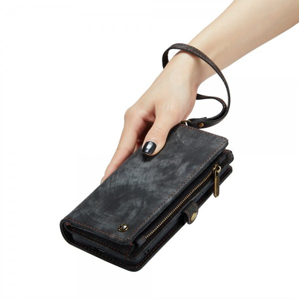 CaseMe Samsung Galaxy S21 Etui 008 Series Avtakbart Deksel Svart