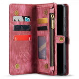 CaseMe Samsung Galaxy S21 FE Etui 008 Series Avtakbart Deksel Rød