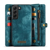CaseMe Samsung Galaxy S21 FE Etui 008 Series Avtakbart Deksel Petrol