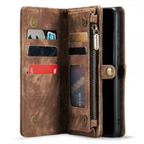 CaseMe Samsung Galaxy S21 FE Etui 008 Series Avtakbart Deksel Brun