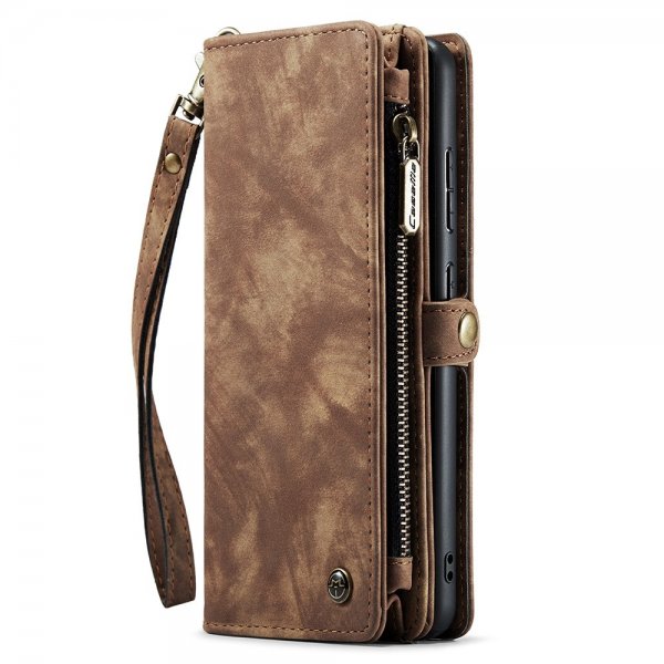 CaseMe Samsung Galaxy S22 Etui 008 Series Avtakbart Deksel Brun