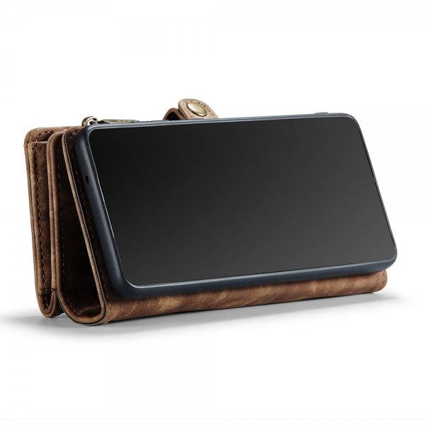 CaseMe Samsung Galaxy S22 Etui 008 Series Avtakbart Deksel Brun