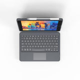 Zagg iPad 10.2 Etui med tastatur Pro Keys with Trackpad Nordic Svart Grå