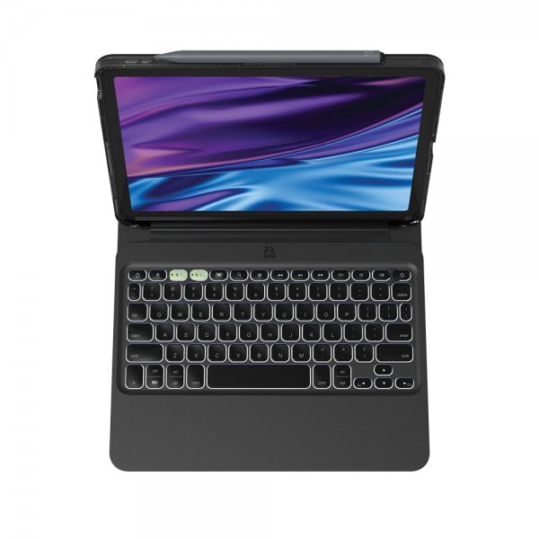 Zagg iPad Air 11 (M2/M3) Etui Med tastatur Pro Keys 2 Nordic Layout Svart