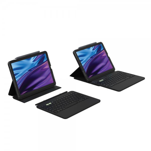 Zagg iPad Air 11 (M2/M3) Etui Med tastatur Pro Keys 2 Nordic Layout Svart