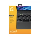 Zagg iPad Air 13 (M2/M3) Etui Med tastatur Pro Keys 2 Nordic Layout Svart