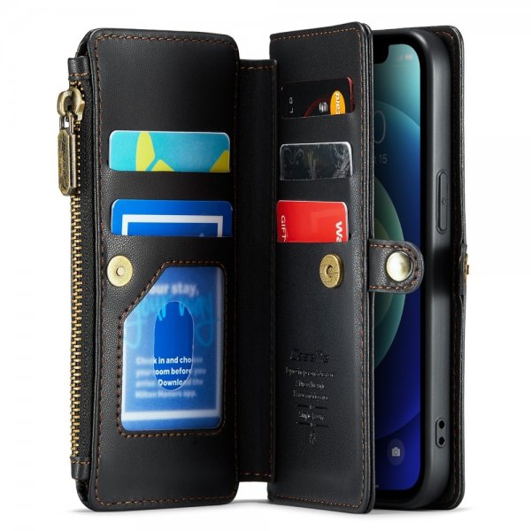 CaseMe iPhone 12/iPhone 12 Pro Etui C36 Series Svart