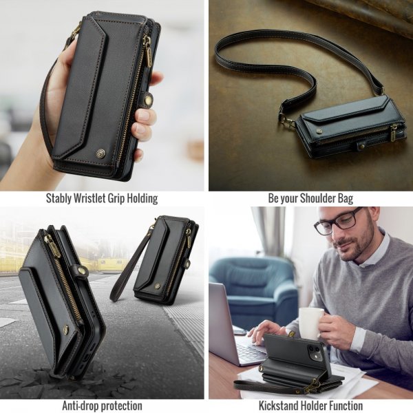 CaseMe iPhone 12/iPhone 12 Pro Etui C36 Series Svart