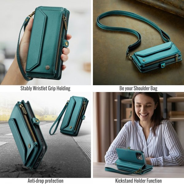 CaseMe iPhone 12/iPhone 12 Pro Etui C36 Series Grønn