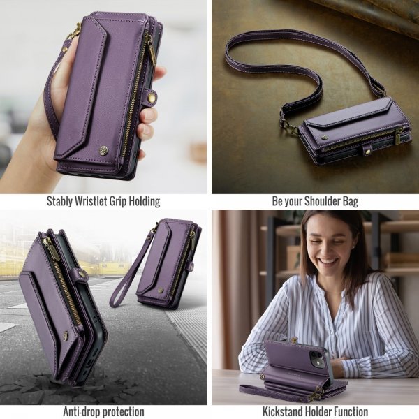 CaseMe iPhone 12/iPhone 12 Pro Etui C36 Series Lilla