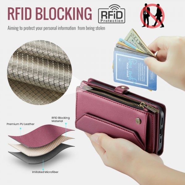 CaseMe iPhone 12/iPhone 12 Pro Etui C36 Series Rød