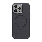 iPhone 15 Pro Max Deksel Karbonfibermønster MagSafe Svart
