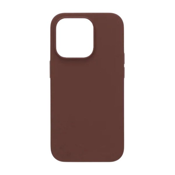 Rvelon iPhone 14 Pro Deksel Silikon MagSafe Brun