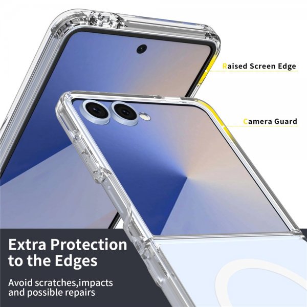 Nordic Covers Samsung Galaxy Z Flip 7 Deksel Feather Series MagSafe Transparent