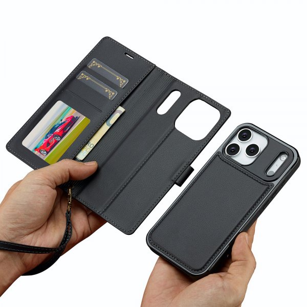 Nordic Covers iPhone 17 Pro Etui med avtakbart MagSafe-deksel Raven Black