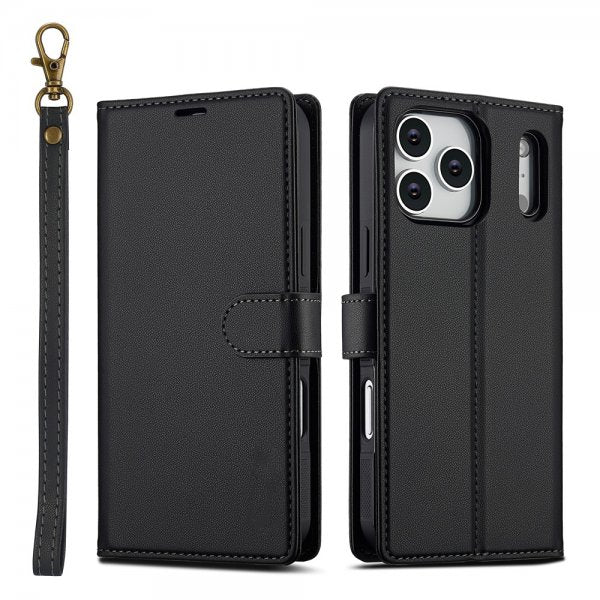 Nordic Covers iPhone 17 Pro Etui med avtakbart MagSafe-deksel Raven Black