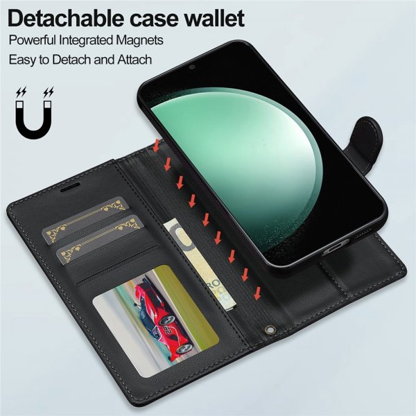 Nordic Covers Samsung Galaxy S25 FE Etui med avtakbart MagSafe-deksel Raven Black
