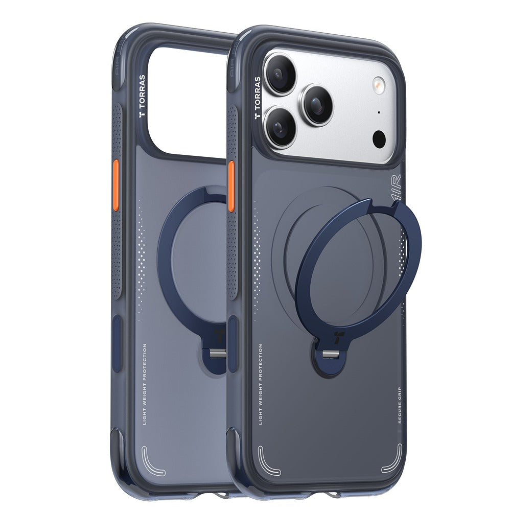 Torras iPhone 17 Pro Deksel Ostand Q3 Air Deep Blue
