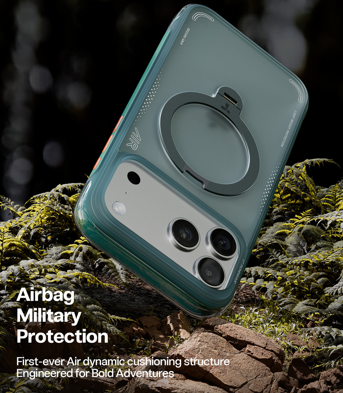 Torras iPhone 17 Pro Deksel Ostand Q3 Air Glacier Sprint
