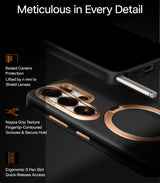 Torras Samsung Galaxy S26 Ultra Deksel Ostand Q3 Vegskin Obsidian Black