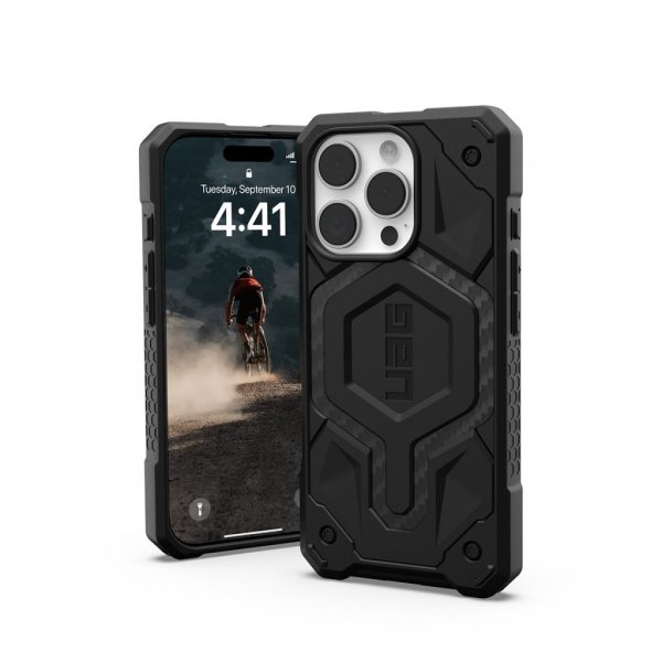 Urban Armor Gear (UAG) iPhone 16 Pro Deksel Monarch Pro MagSafe Carbon Fiber