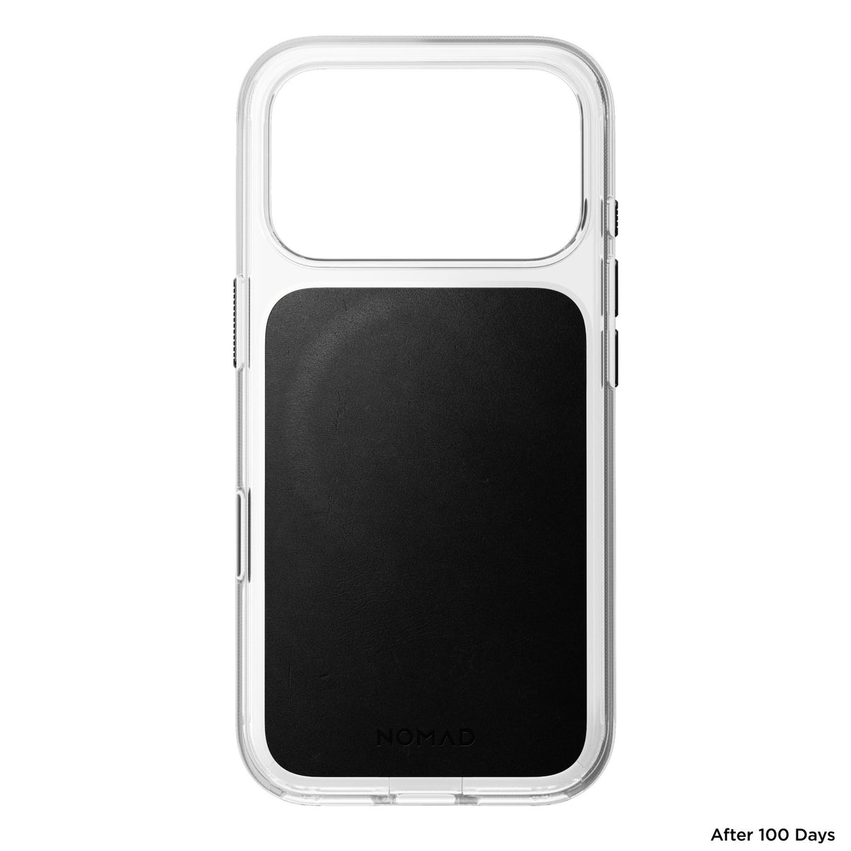 Nomad iPhone 17 Pro/iPhone 18 Pro Deksel Clear Leather Case Svart